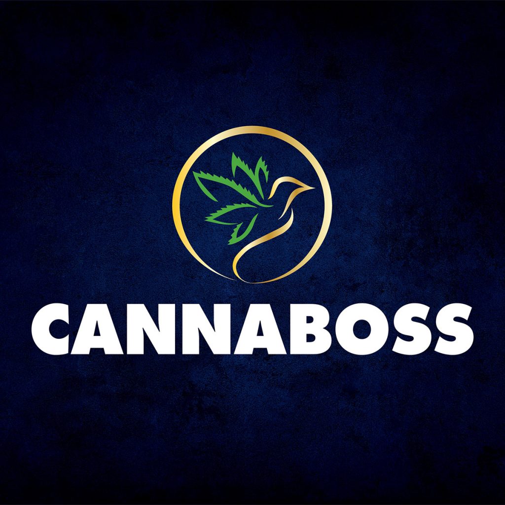 CannaBoss Logo Blue Background
